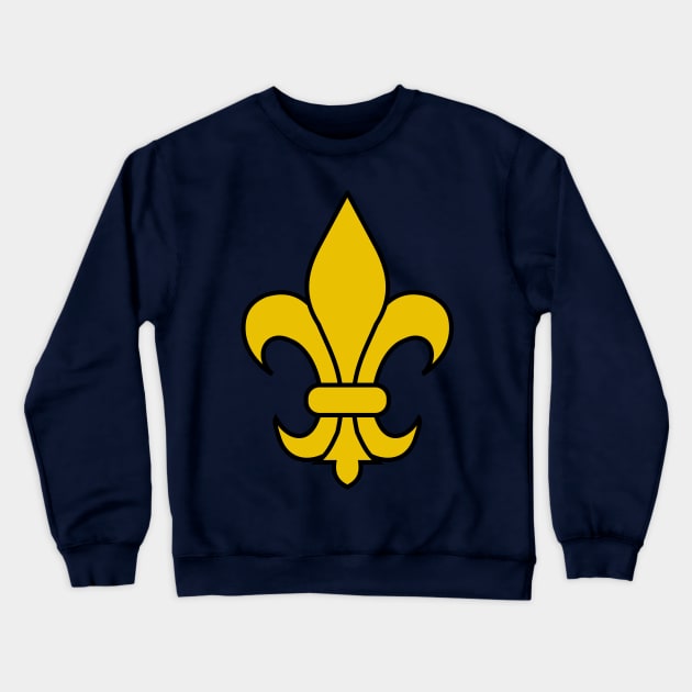 fleur de lis (gold) Crewneck Sweatshirt by PabloDeChenez